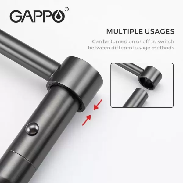 Смеситель для кухни с гибким изливом на 2 режима струи GAPPO G4398-51
