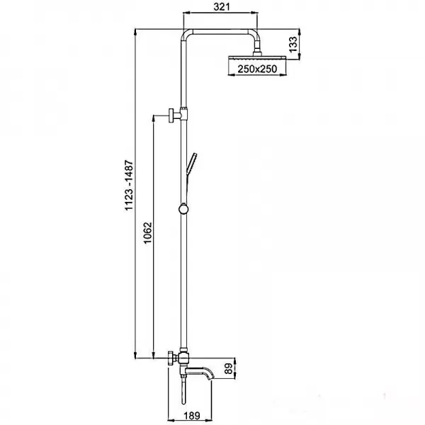Душова система з термостатом GAPPO G2491-8