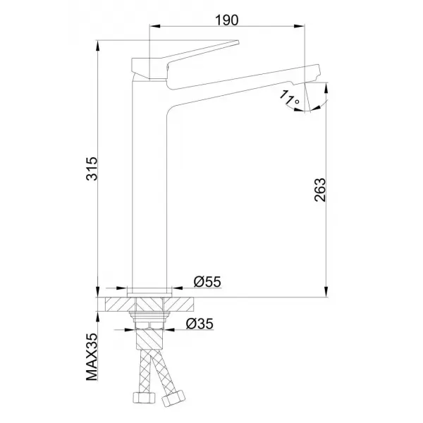 Смеситель для раковины FRAP  F1061-2