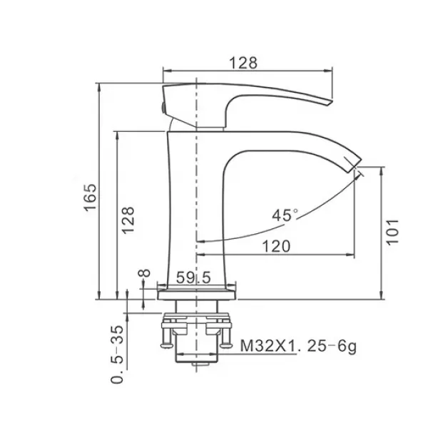 Смеситель для раковины GAPPO G1007-6