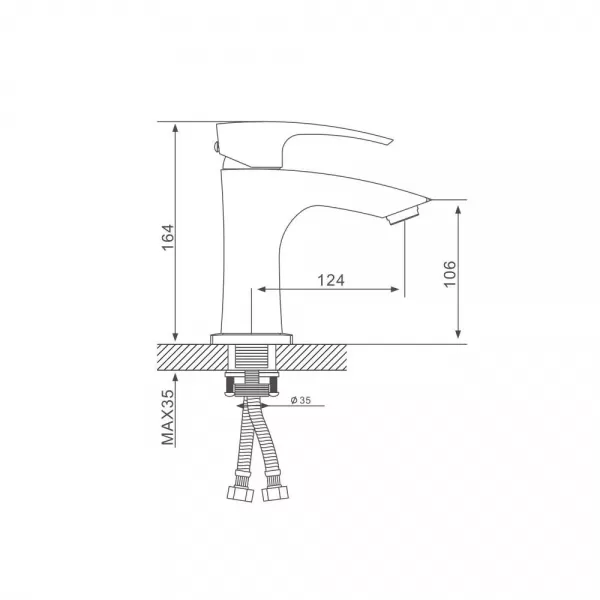 Змішувач для раковини GAPPO G1007-66