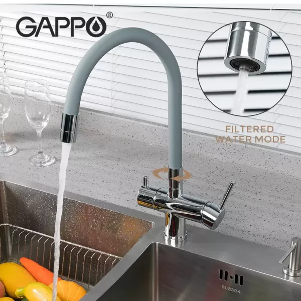 Смеситель для кухни с подключением к фильтру GAPPO G4398-30