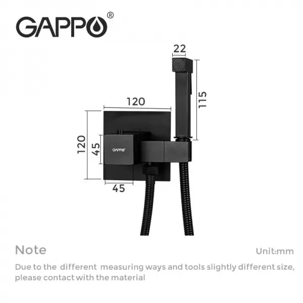 Гигиенический душ с термостатом GAPPO G7207-60