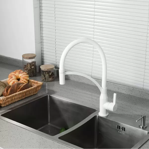 Змішувач для кухні з гнучким виливом FRAP F4552-8