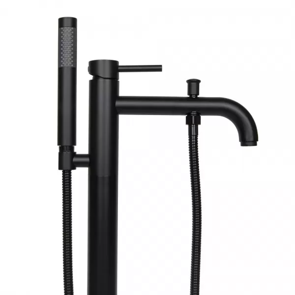 Смеситель для ванны напольный WEZER EKO19A-01-BLACK