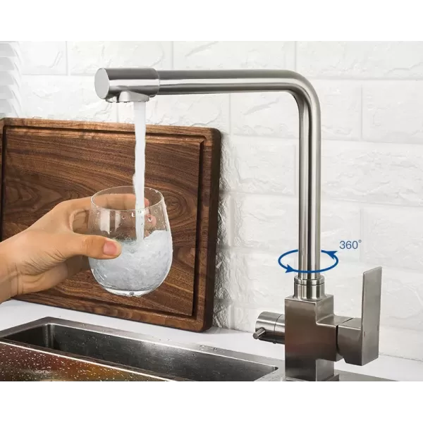 Змішувач для кухні з підключенням до фільтра WEZER PRO4C-02