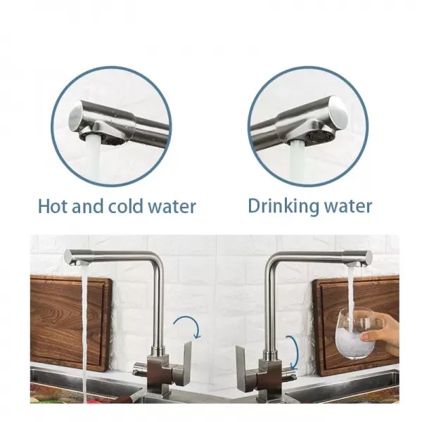 Змішувач для кухні з підключенням до фільтра WEZER PRO4C-02