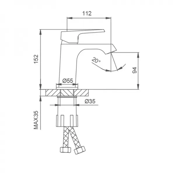 Змішувач для раковини FRAP F1071-9