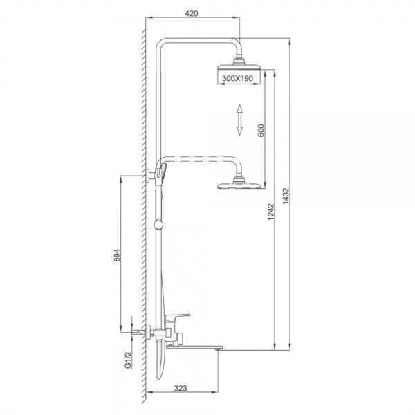 Душевая система Frap F2471