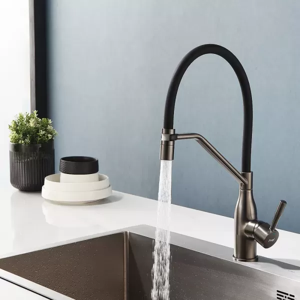 Смеситель для кухни гибкий серый F4497-9