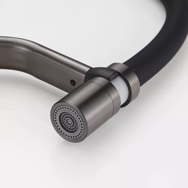 Смеситель для кухни гибкий серый F4497-9