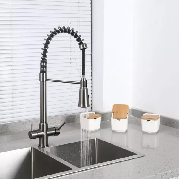 Смеситель для кухни под осмос серый G4398-69