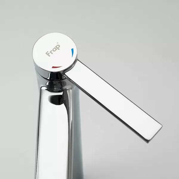 F1067-2 умивальник високий  одноваж. литий вилив лат. корпус гайка Ø25 (хром)** {10}