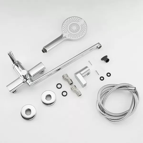 F2267 ванна одноваж. довг. пл. вилив лат. корпус Ø35 (хром)** {10}