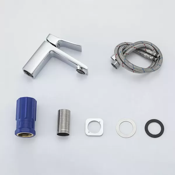 Змішувач для умивальника хром F1084