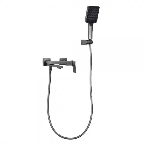 F3284-9 ванна одноваж. кор. поворот. вилив лат. корпус гайка Ø30 (сірий Gungrey) {8/1}