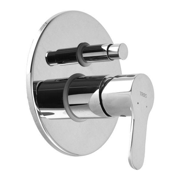 Смеситель для душа скрытого монтажа с переключателем TRES BM-TRES 01718012