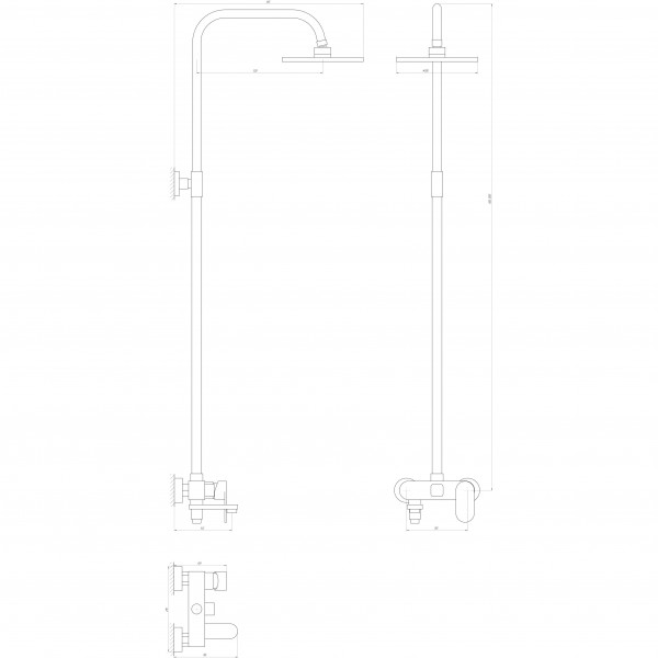 Душова система Globus Lux PRIZMA VAN-DS0010