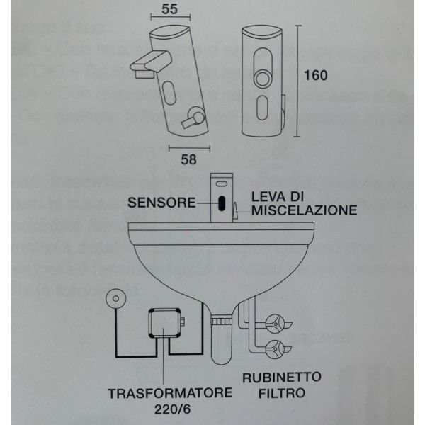 Змішувач інфрачервоний для умивальника TREMOLADA TREMO-8503
