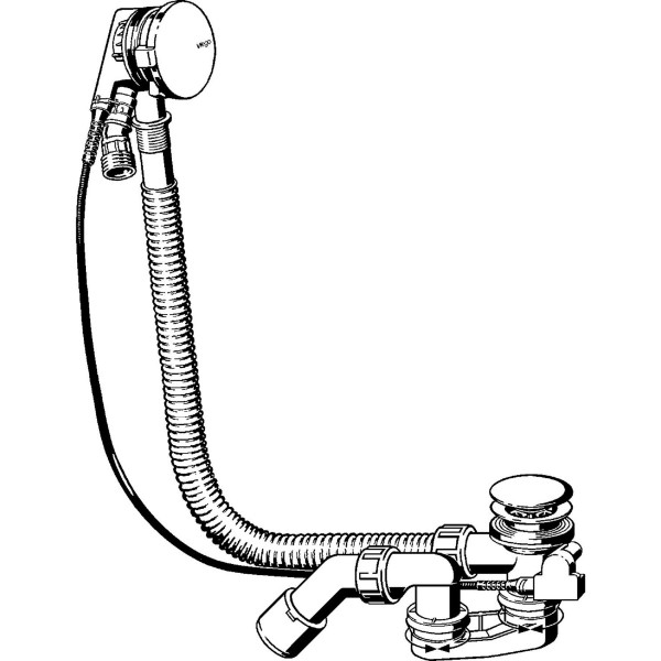 Сифон для ванни 1 1/2" x 40/50 з тросиком VIEGA 285357