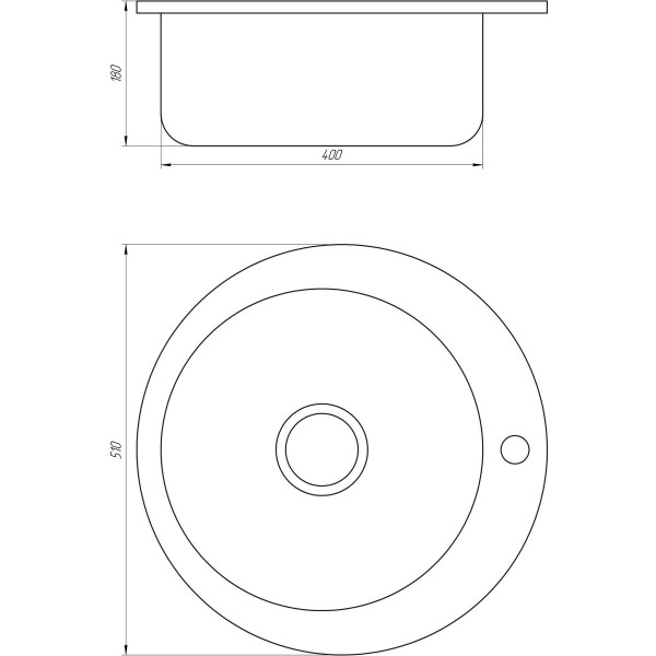 Мойка кухонная Mira MR 510 D Decor