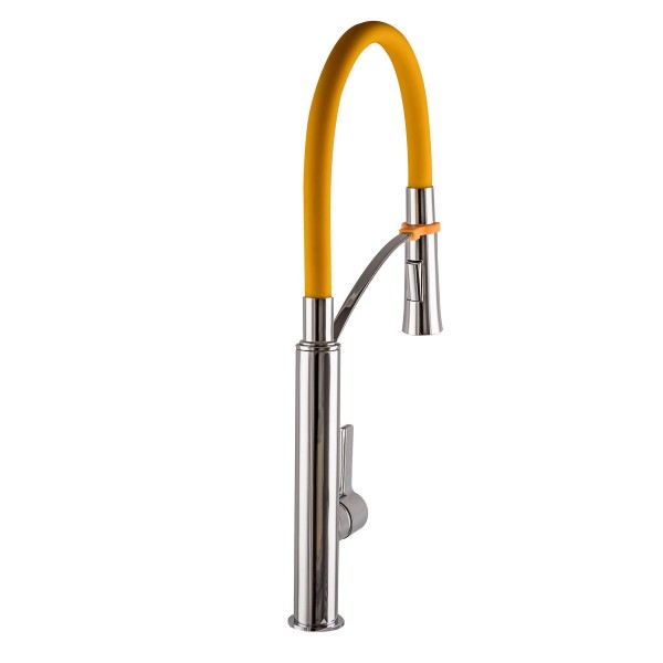 Смеситель для кухни с гибким изливом однорычажный TOPAZ 000014746