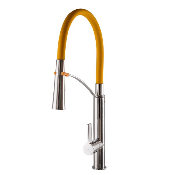 Смеситель для кухни с гибким изливом однорычажный TOPAZ 000014746