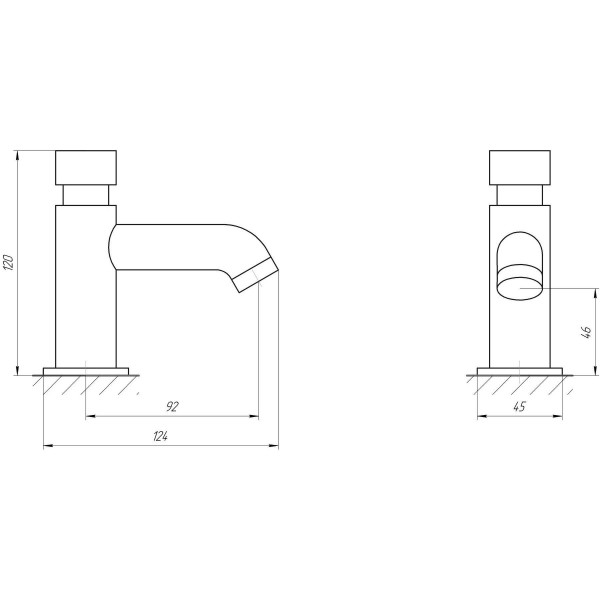 Кран-дозатор для умывальника TOPAZ TP-0301