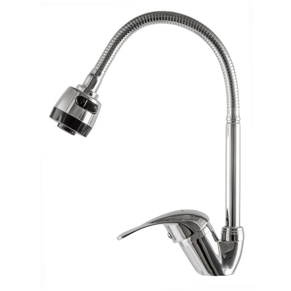 Змішувач для кухні з гнучким виливом одноважільний EcoMIX 000014926