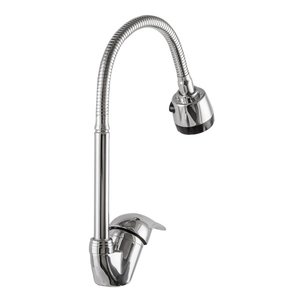 Змішувач для кухні з гнучким виливом одноважільний EcoMIX 000014926