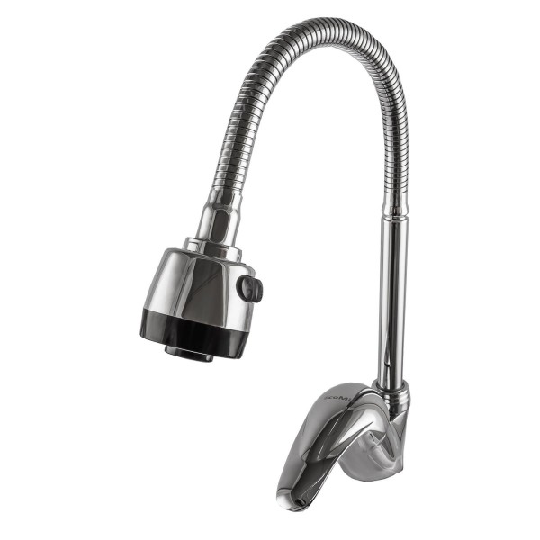 Змішувач для кухні з гнучким виливом одноважільний EcoMIX 000014926