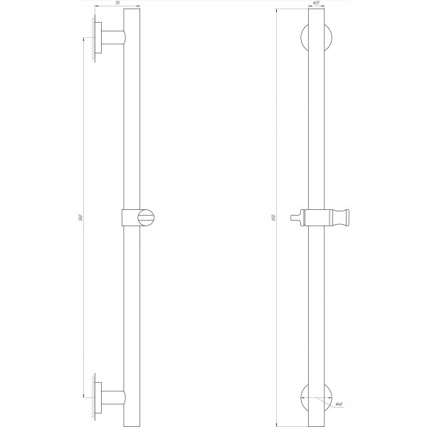 Душова стійка Globus Lux SUS-1106