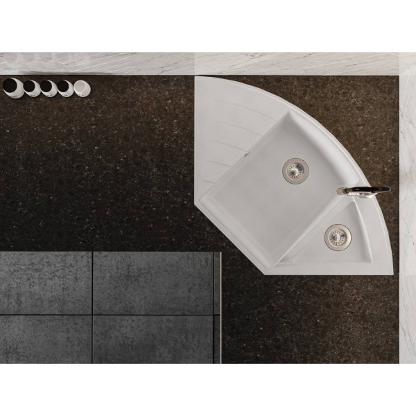 Кухонная мойка EUROPE white Miraggio