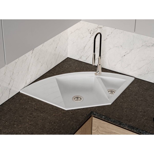 Кухонная мойка EUROPE white Miraggio