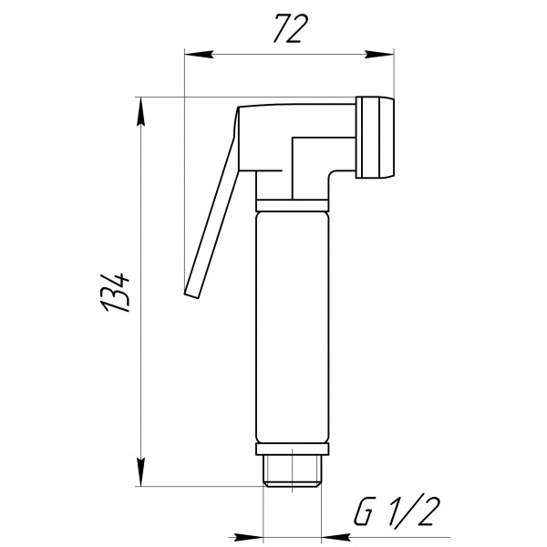 Душевая гигиеническая стоп-лейка Globus Lux S-177