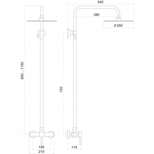 Душова система Globus Lux ALPEN S-SH-105