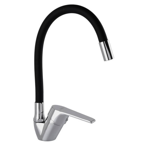 Змішувач для кухні з гнучким виливом одноважільний DOMINO 000018384