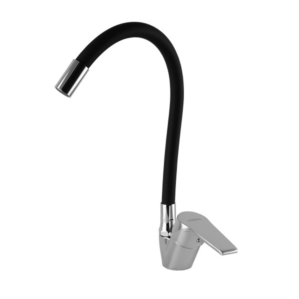 Змішувач для кухні з гнучким виливом одноважільний DOMINO 000018384