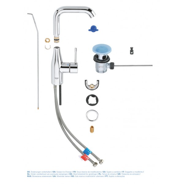 Змішувач для раковини поворотний одноважільний Grohe Essence 32628001