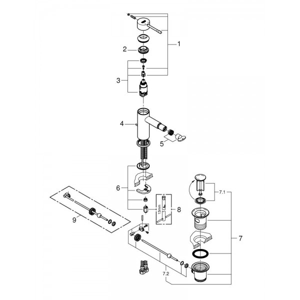 Змішувач для біде Grohe Essence New 32935001