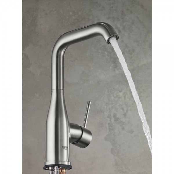 Смеситель для раковины однорычажный Grohe Essence 32628DC1 нержавеющая сталь