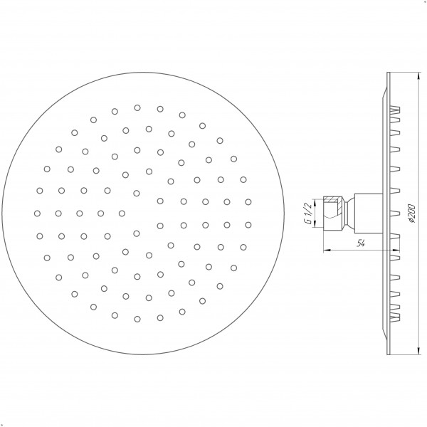 Душова лійка Globus Lux ST-0200-R