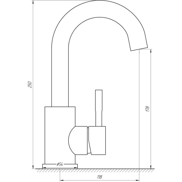 Смеситель для умывальника MixMIRA ALPEN MSF-101S