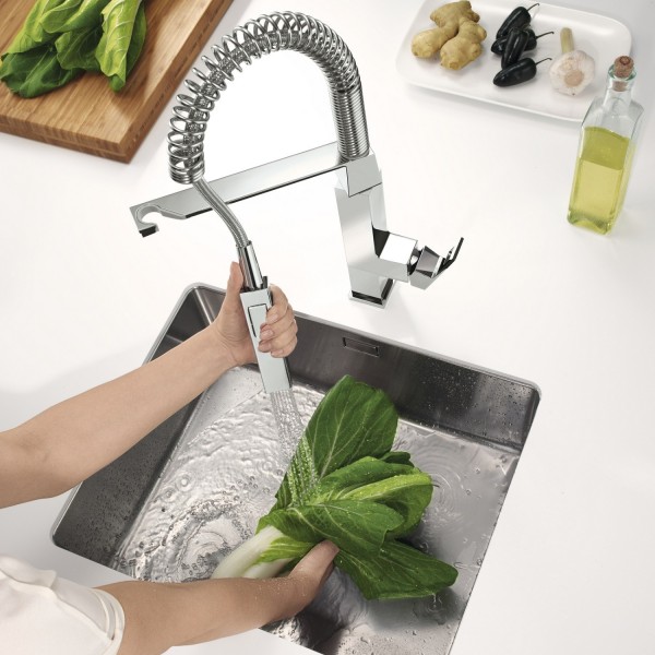 Смеситель для кухни однорычажный Grohe Eurocube 31395000