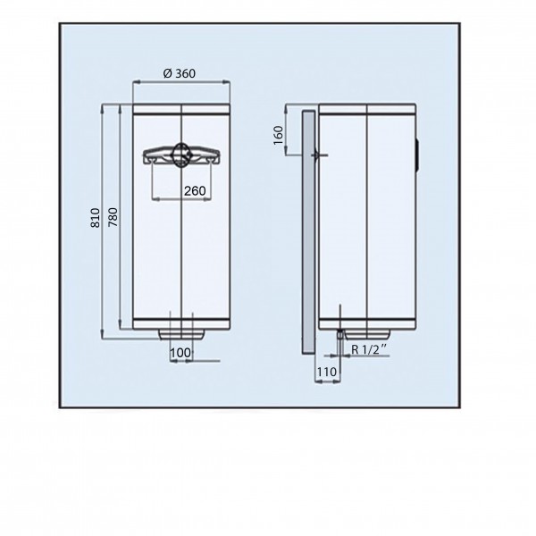 Водонагреватель LEOV LV Slim 50 l