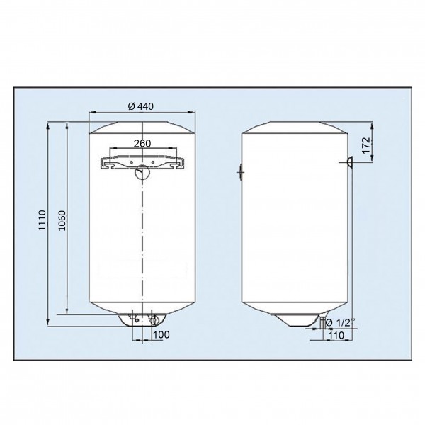 Водонагреватель LEOV LV Dry 120 l сухой тэн