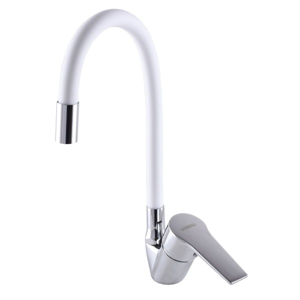 Змішувач для кухні з гнучким виливом одноважільний DOMINO 000020085