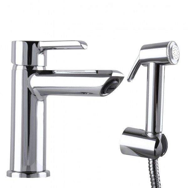 Смеситель для умывальника с гигиеническим душем DOMINO PRESTIGE DPS-222