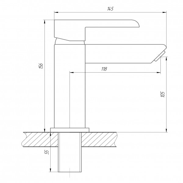 Смеситель для умывальника с гигиеническим душем DOMINO PRESTIGE DPS-222