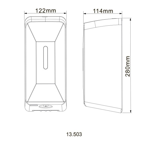 Дозатор сенсорний для антисептика HOTEC 13.503 ABS White